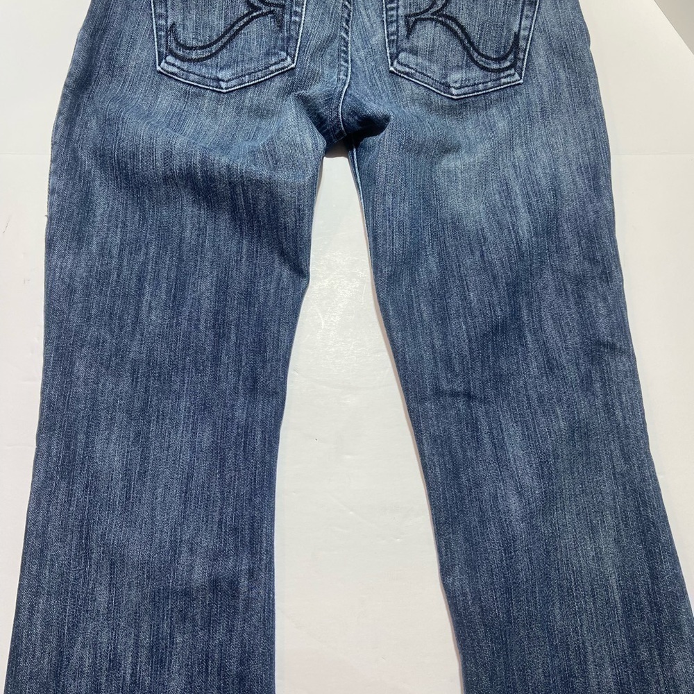 Rock & Republic Women 28 Low Rise Medium Wash Blue Jeans Boot Cut Stretch GUC - Picture 2 of 11